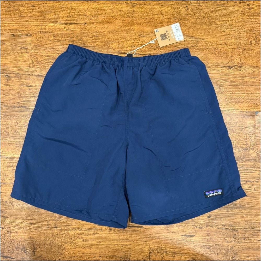 Patagonia Baggies Blue 7" Shorts Vacation‎ Pool Beach Lined Swim Trunks Men's S